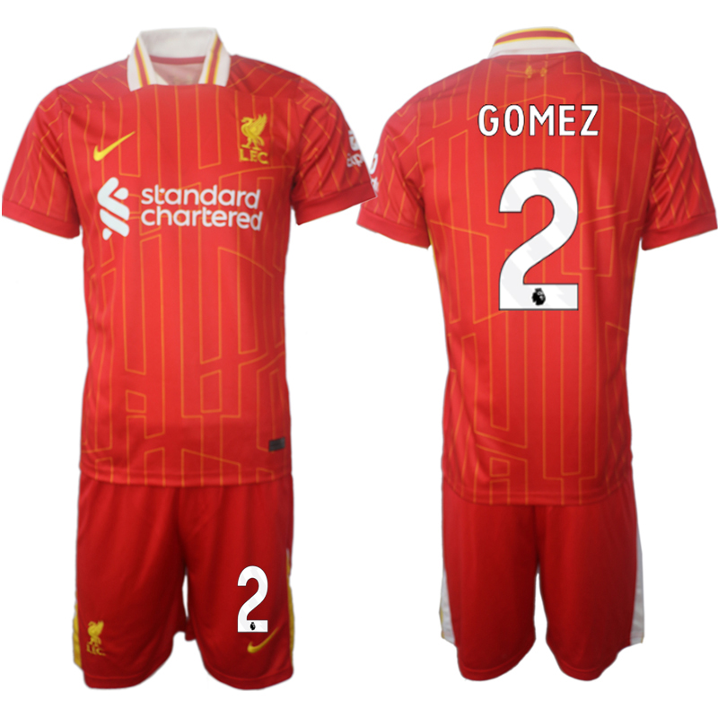 Men 2024-2025 Club Liverpool home red #2 Soccer Jersey